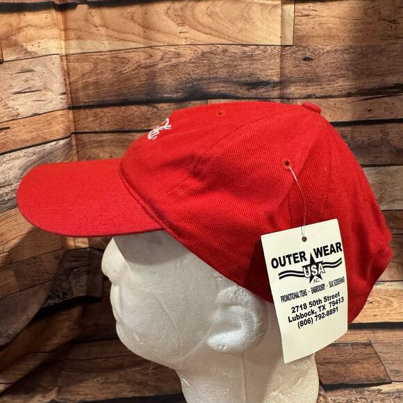 Coca-Cola Texas Tech Hat Cap Adjustable Strap Red Raiders Promo Embroidered - Picture 4 of 9